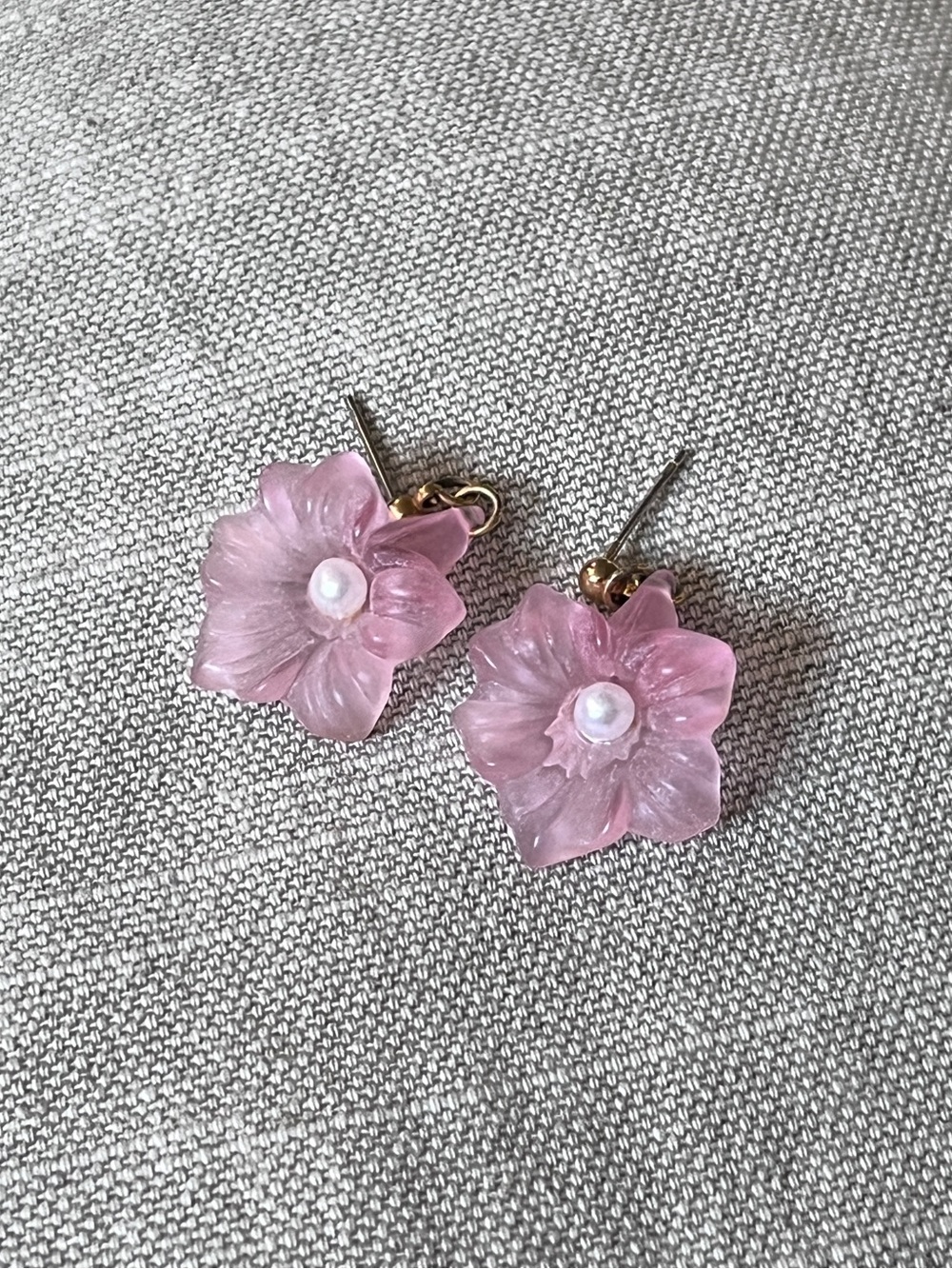 Dainty cherry blossom earrings